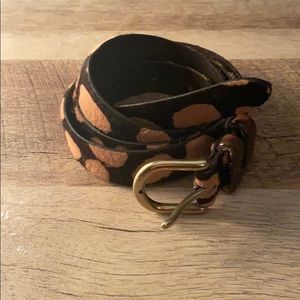 J. Crew calf hair belt women’s size large